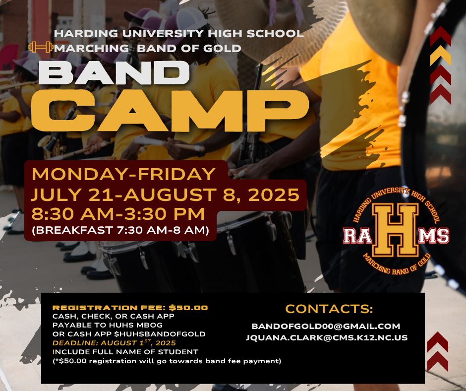  HUHS Band Camp Flyer